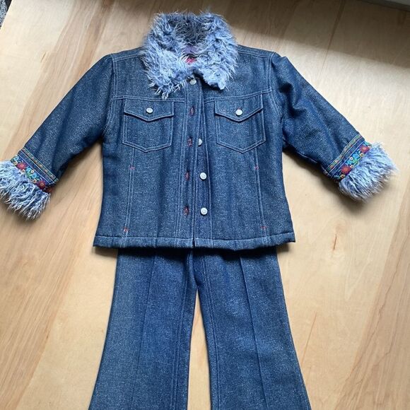 Flapdoodles Denim Two-Piece Set - Picture 2 of 10